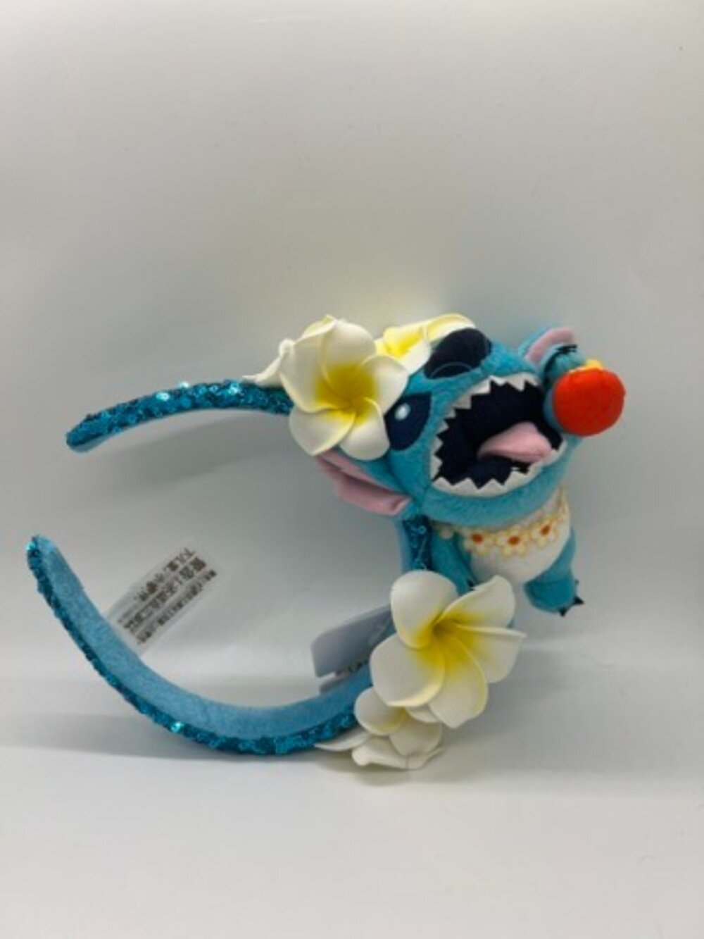*New* Disney Aulani Lilo & Stitch Plumeria Sequin Mickey Mouse Ears Headband